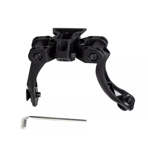 Plactic Dual AN/PVS-14 NVG J Arm Bridge Helmet Mount Holder Binocular Adapter, Black