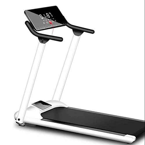 Image of Treadmills Multifunctional Foldable Mini Fitness Home Treadmill Indoor Exercise Equipment Gym Folding House Fitness Treadmills (White)