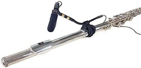 AV-JEFES PMM19B-SH4-FLT Flute and Clarinet Clip-On Musical Instrument Microphone for Shure Wireless System
