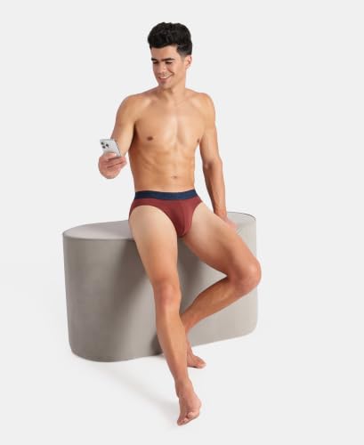 Image of Jockey US59 Men Super Combed Cotton Elastane Stretch Solid Brief