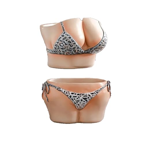 Zabawna popielniczka z żywicy bikini - kreatywna przenośna dekoracja do domowego biura, baru i imprez na świeżym powietrzu - nowoczesna dekoracyjna ozdoba i unikalna rzeźba rzemieślnicza