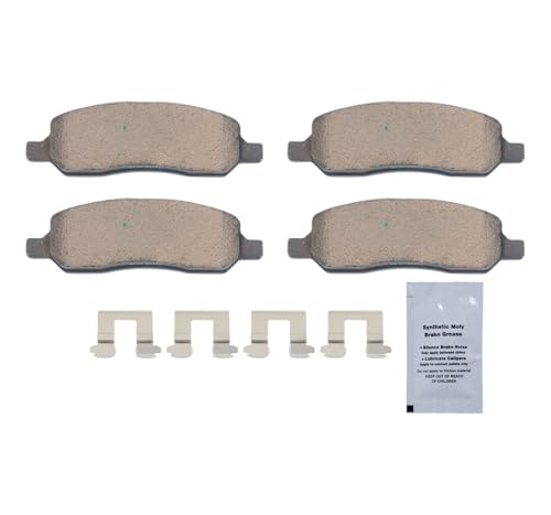 Image of HUSCH D1172 Rear Ceramic Brake Pads Kit Fit For Buick Lucerne 2006-2011, For Cadillac DTS 2006-2011