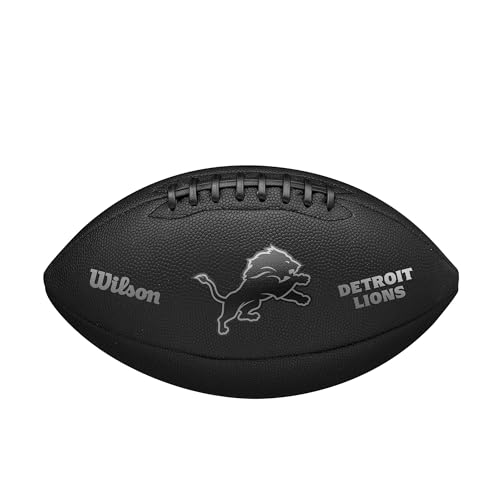 WILSON NFL Team Metallic Premiere Football - Official Size Detroit Lions