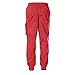 Gioberti Kids and Boys Jogger Track Sweatpants with Ribbed Cuffs, Red, Size 7