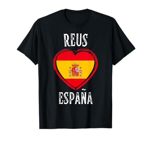 España Flag Heart Reus City Camiseta