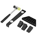 OATTIS Laminate Wood Flooring Installation Kit, Wooden Floor Fitting Tool with Double Faced Mallet Widen Pull Bar 20 Spacers Tapping Block