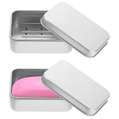 Reusable Aluminium Soap Tins with Lids Cover