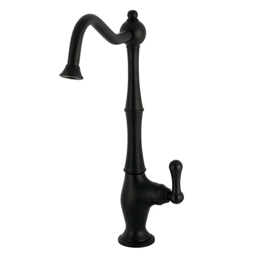 Kingston KS1190AL Heritage Single-Handle Cold Water Filtration Faucet, Matte Black