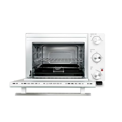 Mini Horno Eléctrico de Sobremesa - Temperatura regulable - Temporizador de hasta 60 Minutos - 3 Opciones de Calentamiento - Capacidad: 35 L - Color: Blanco - Kubo