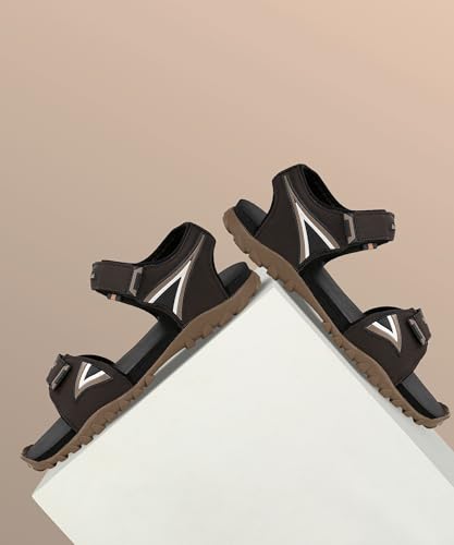 Image of density Men Sandals (Red, 6) | 8 | Brown|STYLE 191