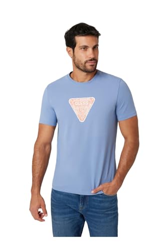 GUESS M4YI35J1314 - Camiseta para hombre, color azul, azul, S