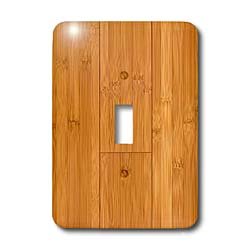 Photo de bambou naturel interrupteur à bascule 3drose LSP 128660 pour décoration murale
