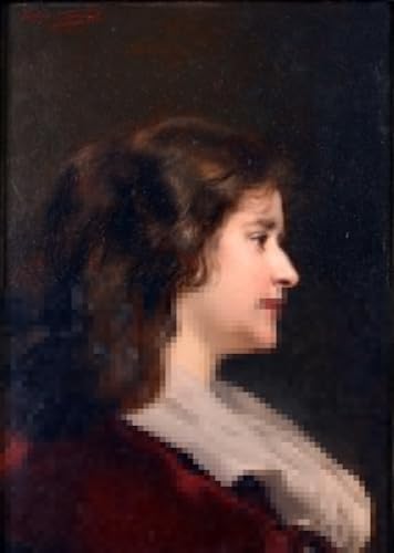 Portrait de femme Jules Adolphe Goupil : art mural pour un bureau élégant et inspirant