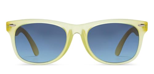 Image of Hooper Memphis Collection | Full Rim Rectangular Branded and Stylish Kids Sunglasses | 100% UV Protected | For Boys & Girls (Age 5-8 yrs) | HP S16086