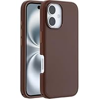 OtterBox Cover Symmetry Series MagSafe per iPhone 16, custodia protettiva sottile antiurto, a prova di caduta, testata 3x vs norme MIL-STD 810G, Marrone