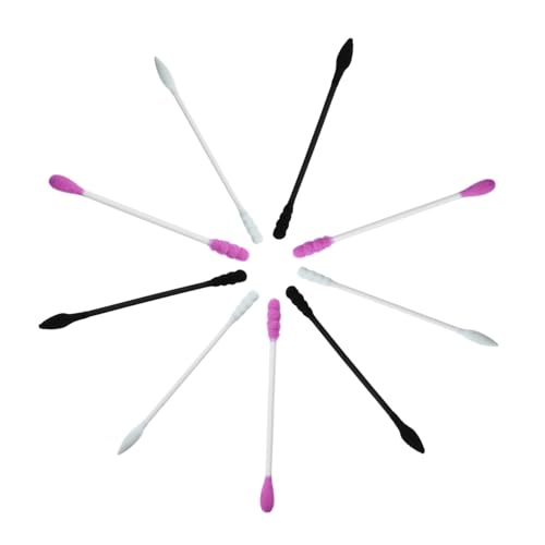 Healeved 300 Count Long Cotton Swabs Double Headed Pointed Tips Non-shedding for Makeup Cleaning Random Color
