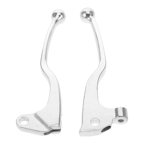 Levier de frein et d'embrayage en aluminium argenté Tineasur pour moto