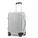 CLUCI Carry On Luggage 22x14x9 Airline Approved Aluminum Frame Hard Case Suitcase Luggage With TSA L