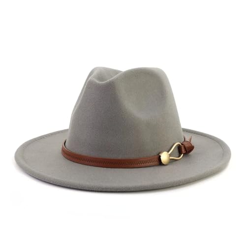 Chapeau Fedora de Jazz en feutre automne-hiver avec casquette Panama pour femme homme