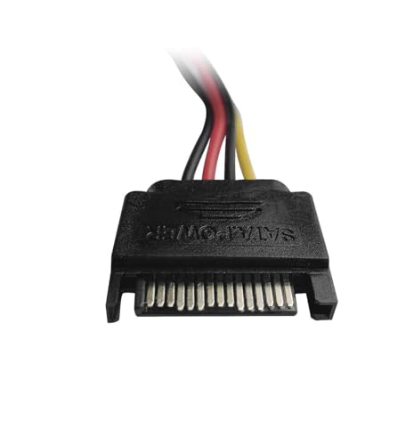 Image of PriEnt Molex to SATA Power Adapter Cable, 15 Pin Male SATA to 4 Pin Molex Female Connector, Strong Conversion Cord for HDD, SSD, CD-ROM Drives, Stable Power Distribution, Pack of 5