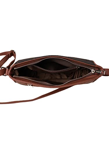 Image of ZOUK Kutch Gamthi Abstract Printed Women's Jute Handcrafted Vegan Leather Multicolor U-shaped Sling Bag