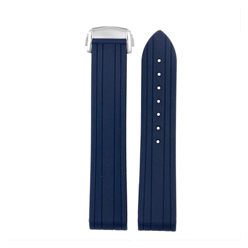 Bande de montre en silicone premium 20 mm, sangle arénacée souple pour boucle pliante style 300