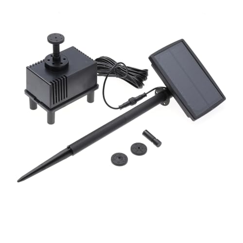 BESPORTBLE 5M Solar Powered Fountain Water Pump with Cable Submersible Solar Panel Pump for Garden Decoration Water Feature