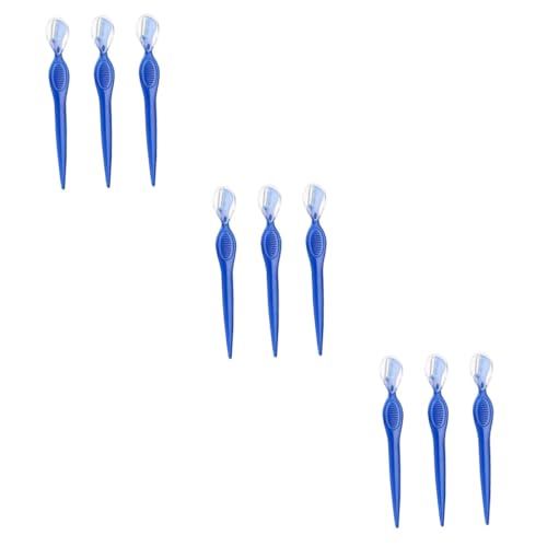 OSOLADY 9pcs Men Women Eyebrow Trimmers Brow Charm Eyebrow Lightweight Non-Slip Grip Portable Makeup Tools