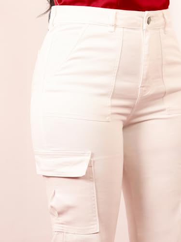 Image of Miss Chase A+ Women's Bootcut High Rise Regular-Length Stretchable Denim Shaping Jeans