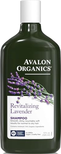 Avalon Organics Revitalizing Lavender Shampoo, For Smooth, Shiny,...
