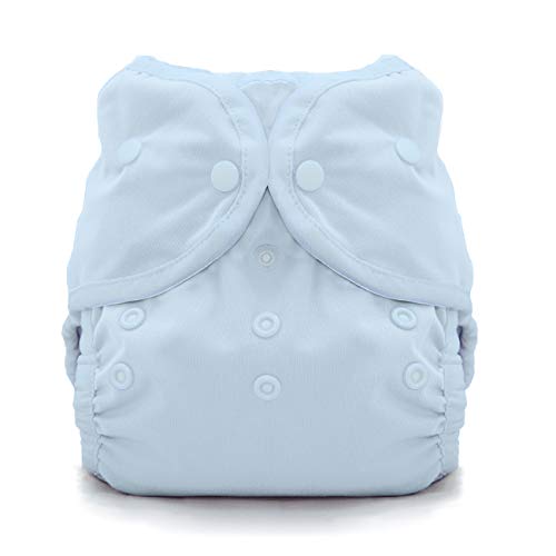 Image of Thirsties Duo Wrap Cloth Diaper Cover, Snap Closure, Ice Blue Size One (6-18 lbs)