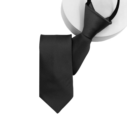 Boys Tie Pre-tied 14'' Ties for Kid Boys, Adjustable Zipper Skinny Neckties for School Uniforms Graduation2