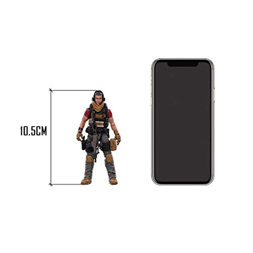 Ravpump Soldier Action Figure - (Random Soldier, Only One Figure Per Order) 1/18 10.5Cm Action Figure Realistic Soldier Model Five Squad Special Forces Model #TOP7