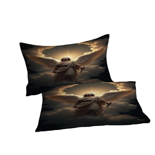 Housse de couette ange et épée gothique King 220x240cm avec 2 taies d'oreiller - 7