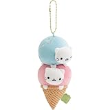 サンエックス(San-X) サンエックスユニバース 『サンエックスタウン』 ぶらさげぬいぐるみ にゃんにゃんにゃんこ MV70401 H130×W60×D60mm