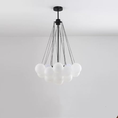 QZGTDMYG Luminária pendente de 19 luzes, pendente de teto ajustável preta, luz de teto vintage indus