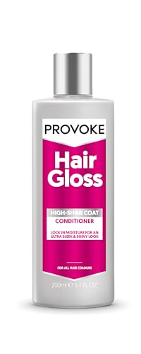 PROVOKE Hair Gloss High-Shine Coat Conditioner 200ml, Mirror Shine Transparent Glow Shine. Get Extra Care and Softness with an Added Colour Boost