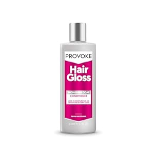 PROVOKE Hair Gloss High-Shine Coat Conditioner 200ml, Mirror Shine Transparent Glow Shine. Get Extra Care and Softness with an Added Colour Boost