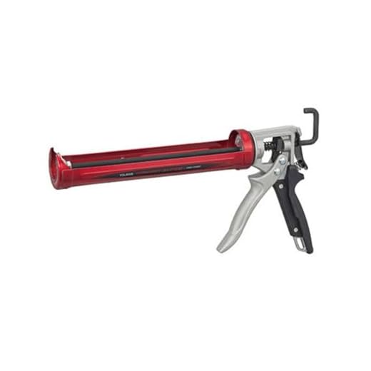 TAJIMA Caulk Gun - 1/10 Gallon (10 oz) Convoy Super Caulking Tool with Rotating Cradle & Auto Flow Stop - CNV-100SP