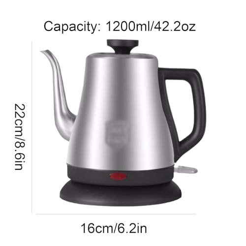 Tetera Eléctrica de Acero Inoxidable 1.2L Plateada miniatura 2