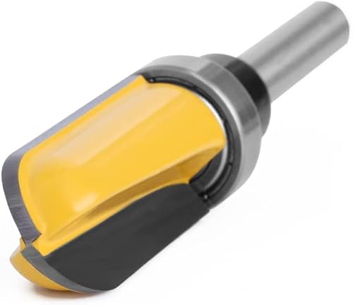 Miniatura 8 de 4 unids 14 pulgadas diámetro de vástago bandeja de cuenco router bit ronda nariz fresadora con rodamiento para carpintería