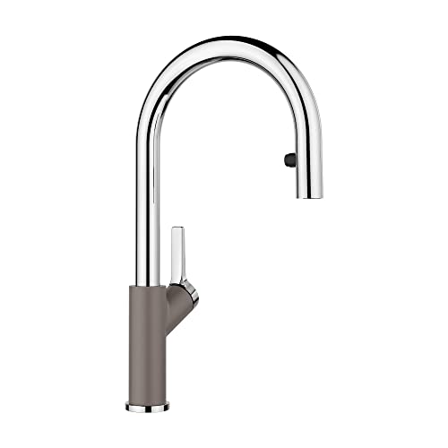 BLANCO Urbena 526933 Grifo de cocina, 1.5 GPM - Cromo/Gris Volcán