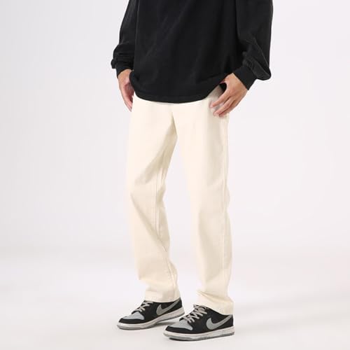 Jeans Pants Trousers Denim Spring and Autumn High Street Versatile Simple Four Color Elastic Men's Classic Slimming2