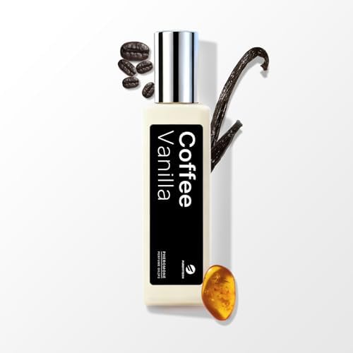 purefittech Pheromones Perfume Oil for Women, Coffee Vanilla Fragrance Roll-on Long Lasting Pheromone Perfume, 0.34 fl oz (10ml) Travel Size Pure Essential Oil Parfum Made in USA
