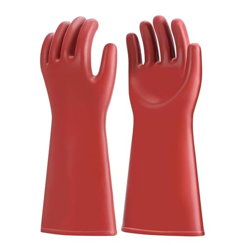Candeon Gants Electricien Isolant, 12000V Classe 00 Gants Isolants Gant De Travail électriques En Caoutchouc Imperméables Haute Tension Protection Pour...