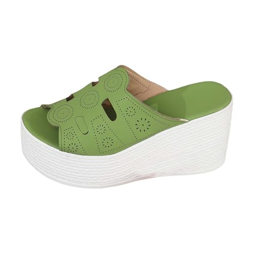 Pantuflas de mujer sandalias para mujer cómodas pantuflas de verano tacón peeptoes slides elegantes sandalias elegantes elegantes sandalias de tacón peep abiertas para el hogar bottom pantuflas