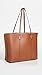 Tory Burch Women's Perry Triple Compartment Tote, Light Umber, Brown, One Size