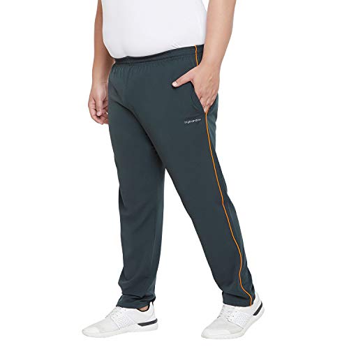 Image of Bigbanana Men Plus Size Offey Solid Trackpant