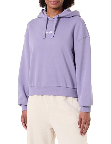 Tommy Hilfiger Women’s Classic Script Fleece Hoodie, Purple (Lavender Ash), M