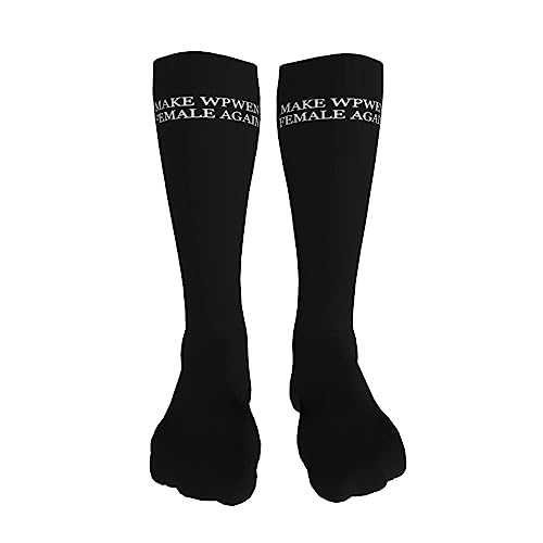 Make Women Female Again Knee High Socks For Women Long Tube Socks Athletic Compression Socks Unisex High Socks Girls3